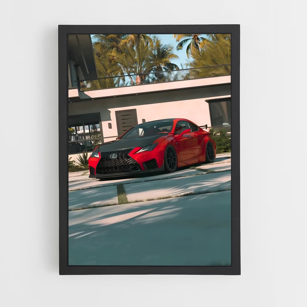 Poster Rétro Racer – affiche Lexus (vue 2)